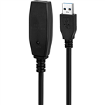 KLIK ACTIVE USB EXTENSION CABLE 30 A MALE TO A FEMALE 10M BLACK