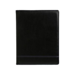 CUMBERLAND COM125 MAJESTIC CONFERENCE FOLDER PU WITH PAD AND PEN LOOP A5 BLACKPURPLE