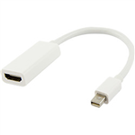 COMSOL MINI DISPLAYPORT MALE TO DISPLAYPORT FEMALE ADAPTER 200MM WHITE