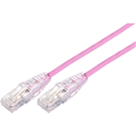 COMSOL ULTRA THIN SNAGLESS PATCH CABLE CAT6A 10GBE UTP 300MM PINK