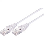 COMSOL ULTRA THIN SNAGLESS PATCH CABLE CAT6A 10GBE UTP 300MM WHITE