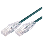 COMSOL ULTRA THIN SNAGLESS PATCH CABLE CAT6A 10GBE UTP 300MM GREEN
