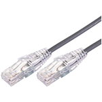 COMSOL ULTRA THIN SNAGLESS PATCH CABLE CAT6A 10GBE UTP 300MM GREY