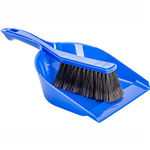 CLEANLINK BROOM AND DUSTPAN SET BLUE