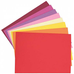 COLOURFUL DAYS COLOURBOARD 200GSM 510 X 640MM ASSORTED WARM PACK 50