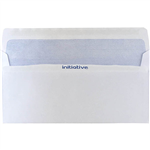 INITIATIVE DL ENVELOPES SECRETIVE WALLET PLAINFACE SELF SEAL 80GSM 110 X 220MM WHITE BOX 500