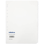 INITIATIVE DIVIDERS MANILLA 10TAB A4 WHITE