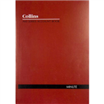 COLLINS A60 SERIES ACCOUNT BOOK MINUTE 60 LEAF A4 RED