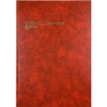 COLLINS 3880 SERIES ACCOUNT BOOK JOURNAL PAGED 84 LEAF A4 RED
