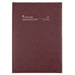COLLINS 2023 EARLY EDITION APPOINTMENT DIARY DAY TO PAGE 15 MINUTES A4 BURGUNDY