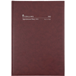 COLLINS 2023 EARLY EDITION APPOINTMENT DIARY DAY TO PAGE 30 MINUTE A5 BURGUNDY