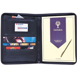 DEBDEN CONFERENCE PORTFOLIO ZIP CLOSURE PU A4 BLACK