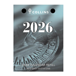 COLLINS 2022 DESK CALENDAR REFILL DAY TO PAGE TOP PUNCH