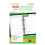 DEBDEN 2022 DAYPLANNER DESK EDITION REFILL DAY TO PAGE 216 X 140MM WHITE