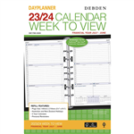 DEBDEN 20222023 DAYPLANNER DESK EDITION FINANCIAL YEAR DIARY REFILL WEEK TO VIEW 216 X 140MM WHITE