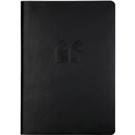 COLLINS EDGE NOTEBOOK RULED 240 PAGE RAINBOW EDGING A5 BLACK