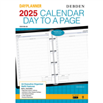 DEBDEN 2022 DAYPLANNER EXECUTIVE EDITION REFILL DAY TO PAGE