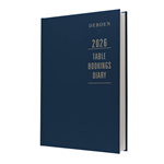 COLLINS 2022 TABLE BOOKINGS DIARY 2PAGE PER DAY A4 BLUE