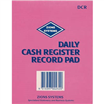 ZIONS DCR DAILY CASH REGISTER RECORD PAD