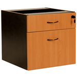 OXLEY FIXED PEDESTAL 1 DRAWER AND 1 FILE 450 X 476 X 470MM BEECHIRONSTONE