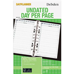 DEBDEN DAYPLANNER DESK EDITION REFILL NONDATED DAY TO PAGE 216 X 140MM