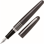 PILOT MR3 FOUNTAIN PEN GREY HOUNDSTOOTH FINE NIB BLACK