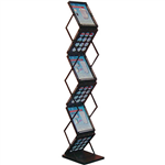 DEFLECTO PORTABLE CONCERTINA DISPLAY STAND A4 BLACK