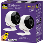 BRILLIANT SMART DROPLET WIFI 1080P WIDE INDOOR CAMERA WHITE PACK 2