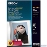 EPSON S041287 PREMIUM GLOSSY PHOTO PAPER A4 WHITE PACK 20