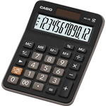 CASIO MX12B MINI DESKTOP CALCULATOR 12 DIGIT BLACK