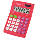 CANON LS88VII MINI DESKTOP CALCULATOR 8 DIGIT RED