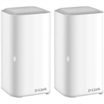 DLINK COVRX1872 AX1800 DUAL BAND SEAMLESS MESH WIFI 6 SYSTEM WHITE PACK 2