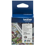 BROTHER CZ1004 LABEL ROLL 25MM X 5M WHITE