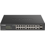 DLINK DGS110018PV2 18PORT GIGABIT SMART MANAGED POE SWITCH WITH 16 POE AND 2 COMBO RJ45SFP PORTS