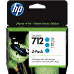 HP 3ED77A 712 INK CARTRIDGE 29ML CYAN PACK 3