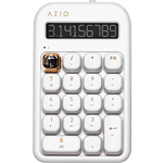 AZIO IZO BLUETOOTH NUMBER PAD AND CALCULATOR WHITE BLOSSOM