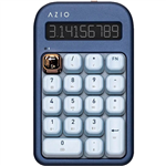 AZIO IZO BLUETOOTH NUMBER PAD AND CALCULATOR BLUE IRIS