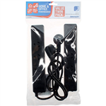 JACKSON POWERBOARD SURGE PROTECTED 4 OUTLET SWITCHED 900MM BLACK PACK 2