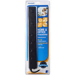 JACKSON POWERBOARD SURGE PROTECTED 6 OUTLET 1M BLACK