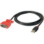 LINDY 42811 ADAPTER CONVERTER DB9M USB TO SERIAL 15M BLACK
