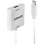 LINDY 43247 ADAPTER CONVERTER USB 31 TYPE C TO HDMI 4K60 150MM WHITE