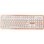 AZIO RETRO CLASSIC BLUETOOTH KEYBOARD WHITE
