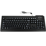 SEAL SHIELD GLOW WATERPROOF WIRED KEYBOARD BLACK
