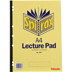 SPIRAX 907 LECTURE BOOK 7MM RULED 7 HOLE PUNCHED SIDE OPEN GLUE BOUND 140 PAGE A4