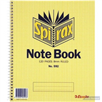 SPIRAX 592 NOTEBOOK SPIRAL BOUND 8MM RULED 120 PAGE 222 X 178MM