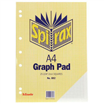 SPIRAX GRAPH PAD TOP OPEN 2MM 25 LEAF A4