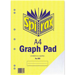 SPIRAX GRAPH PAD TOP OPEN 5MM 25 LEAF A4