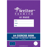 WRITER PREMIUM EXERCISE BOOK FEINT RULED 8MM 70GSM 48 PAGE A4 STAR