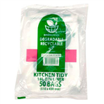 ENVIROCHOICE BIN LINER DEGRADEABLE HIGH DENSITY 18 LITRE CLEAR PACK 50