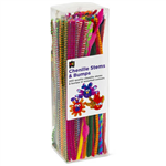 EDUCATIONAL COLOURS CHENILLE STEMS AND BUMPS 300MM ASSORTED PACK 200
